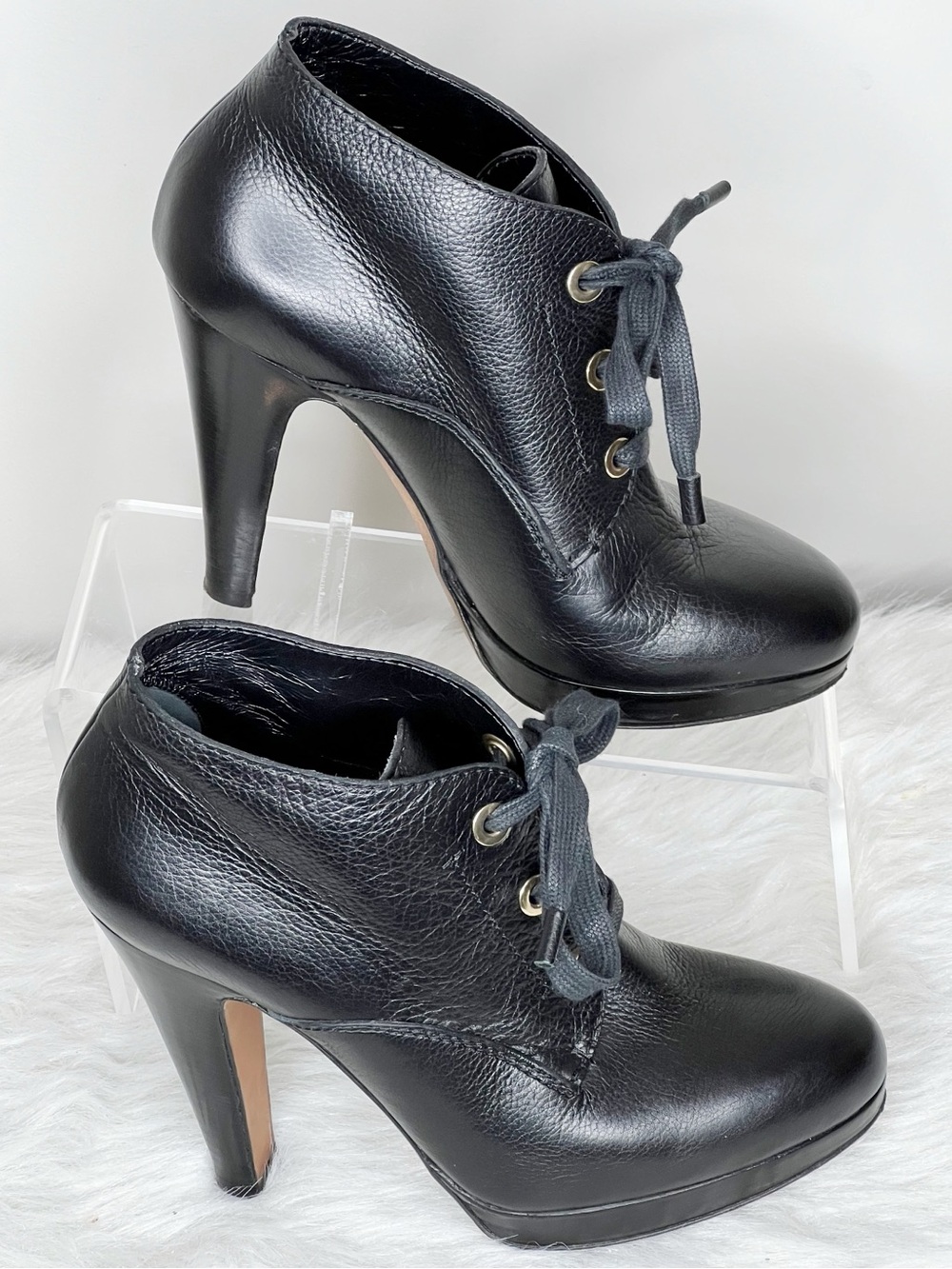 MOSCHINO Cheap & Chic Lace-Up Platform Shoes Size 38 US 7.5/8